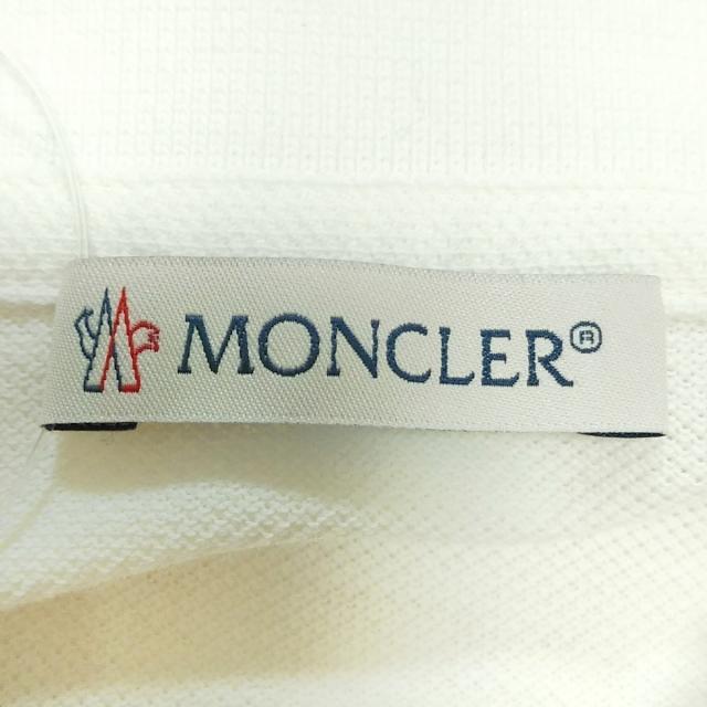 MONCLER(モンクレール)のモンクレール 半袖ポロシャツ サイズM 白 メンズのトップス(ポロシャツ)の商品写真