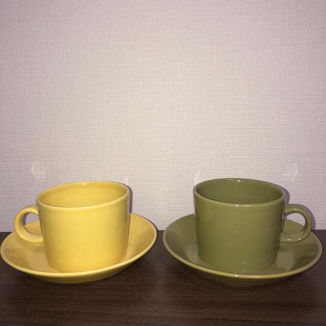 ひよこ色 イッタラ ティーマ イエロー カップ&ソーサー 2客 karatebih.ba