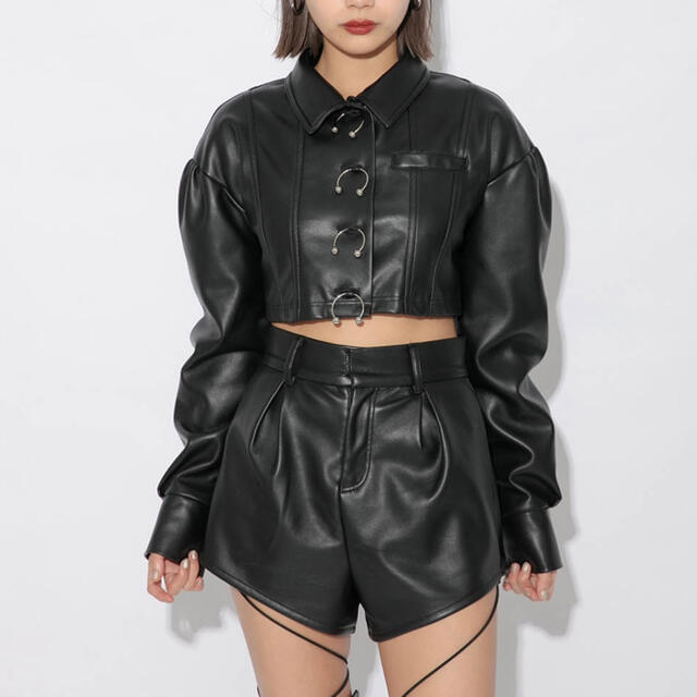 melt the lady  leather like jacket