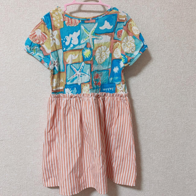 hakka kids(ハッカキッズ)のハッカキッズ　海のモチーフワンピース キッズ/ベビー/マタニティのキッズ服女の子用(90cm~)(ワンピース)の商品写真