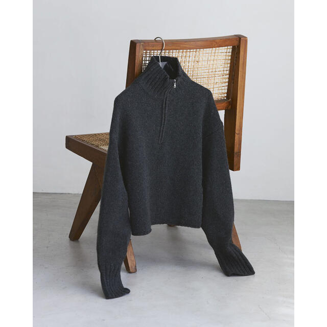 TODAYFUL(トゥデイフル)のtodayful 2021aw wool zip knit🌙 レディースのトップス(ニット/セーター)の商品写真