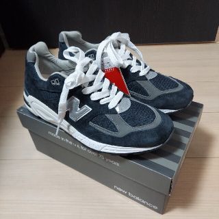 即納 公式オンライン購入 新品 ニューバランス M990V2 ネイビー 27.5cm