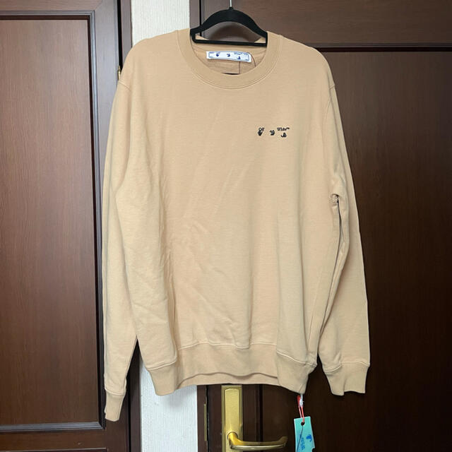 新品未使用】OFF WHITE スウェット オフホワイト S 女性に人気