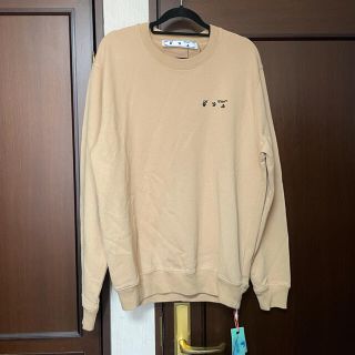 オフホワイト(OFF-WHITE)の【新品未使用】OFF WHITE スウェット オフホワイト S(トレーナー/スウェット)