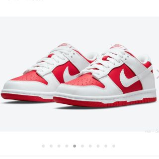 ナイキ(NIKE)のNIKE DUNK LOW "CHAMPIONSHIP RED"(スニーカー)