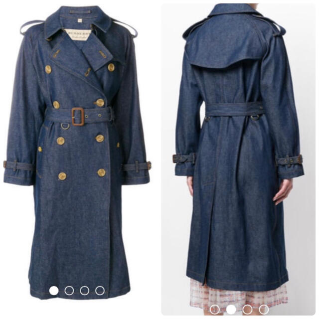 Burberry デニムロングトレンチコート - トレンチコート Burberry デニムロングトレンチコート - トレンチコート