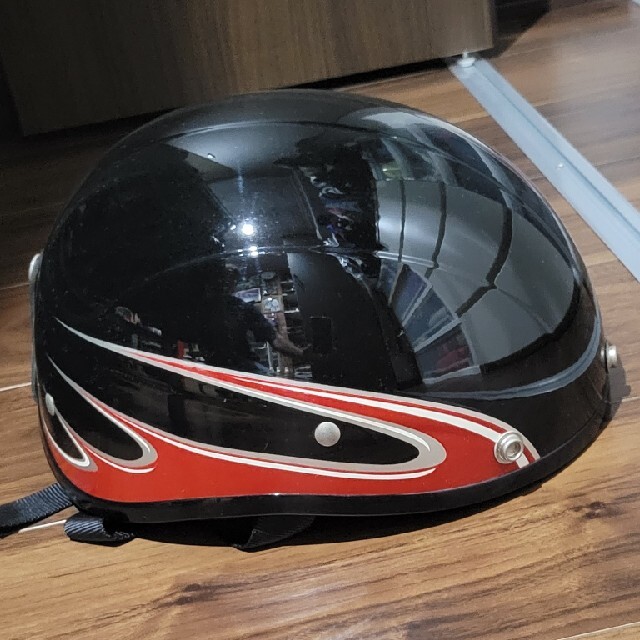 ハーフヘルメット　半帽　半キャップ 自動車/バイクのバイク(ヘルメット/シールド)の商品写真