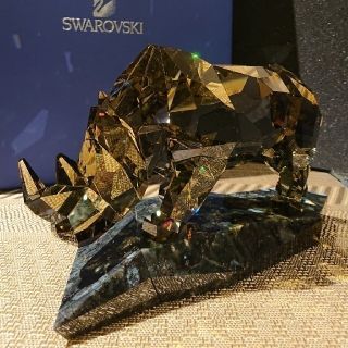 スワロフスキー(SWAROVSKI)のスワロフスキー『RHINOCEROS  Rhino』ソウルメイト  希少  美品(置物)