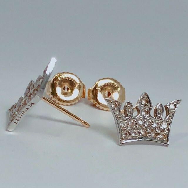 J.ESTINA K14 王冠 Tiara 14金 ピアス | tradexautomotive.com
