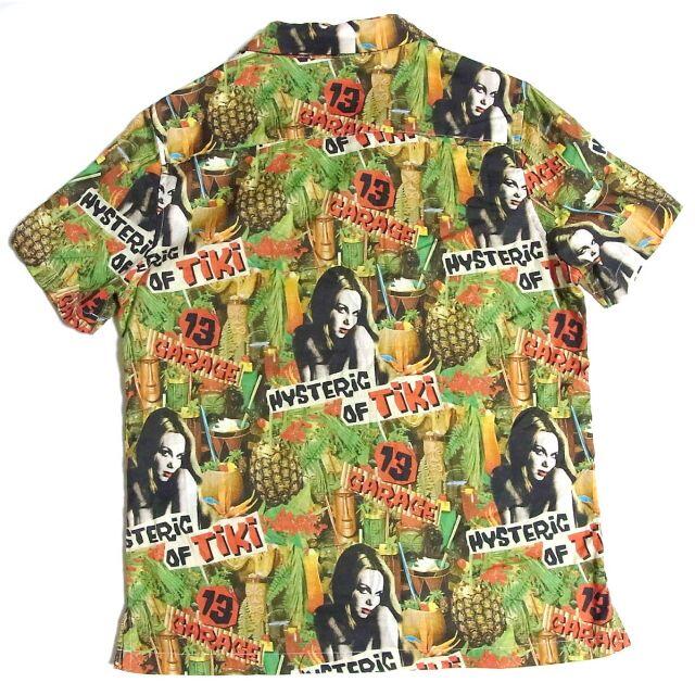 HYSTERIC GLAMOUR(ヒステリックグラマー)のヒステリックグラマー TiKi ガール総柄 アロハシャツ レディース キムタク着 レディースのトップス(シャツ/ブラウス(半袖/袖なし))の商品写真