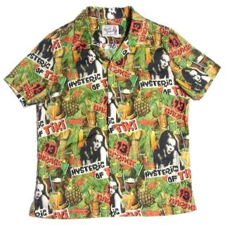 ヒステリックグラマー(HYSTERIC GLAMOUR)のヒステリックグラマー TiKi ガール総柄 アロハシャツ レディース キムタク着(シャツ/ブラウス(半袖/袖なし))