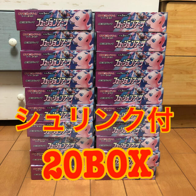 新作商品 ポケモン - ポケモンカード フュージョンアーツ 20BOX シュリンク付き Box/デッキ/パック 新作商品 ポケモン - ポケモンカード フュージョンアーツ 20BOX シュリンク付き Box/デッキ/パック