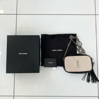 サンローラン(Saint Laurent)の値下げ☆サンローラン パリ ルー キャンバス ショルダーバッグ　バイカラー(ショルダーバッグ)