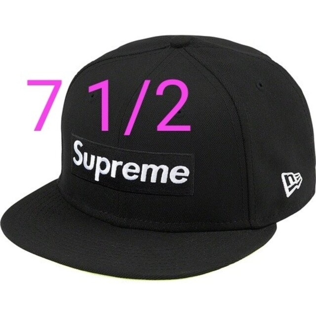 カラー黒【7 1/2】Supreme No Comp Box Logo New Era