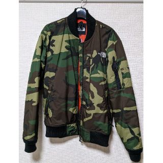 ノースフェイス　プリマロフト　WINDSTOPPER カモ柄　MA1 ジャケット