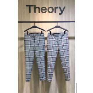 セオリー(theory)のセオリー　チェック　パンツ(クロップドパンツ)