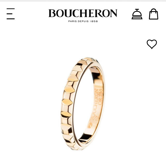 BOUCHERON(ブシュロン)のブシュロン キャトル クル ド パリ リング ミディアム YG キャトルリング レディースのアクセサリー(リング(指輪))の商品写真