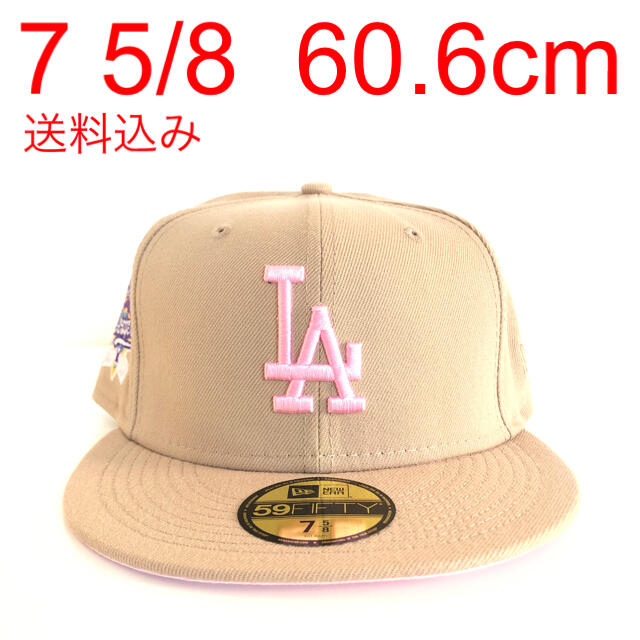 ツバ裏ピンク New Era Cap 5/8 ニューエラ ドジャース キャップキャップ