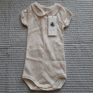 プチバトー(PETIT BATEAU)の新品未使用プチバトー半袖ロンパース(ロンパース)