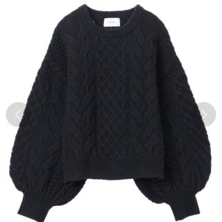 CLANE クラネ　CABLE PUFF KNIT TOPS(ニット/セーター)