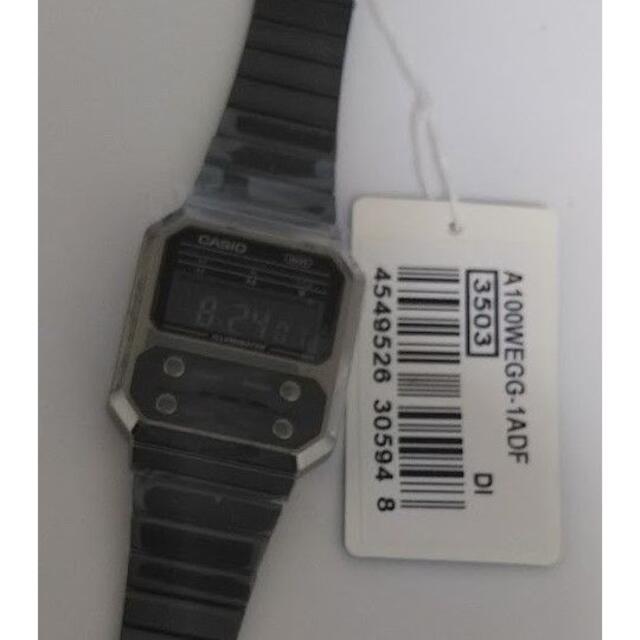 高価値 - CASIO CASIO 海外モデル　ブラック A100WEGG-1ADF 腕時計(アナログ)