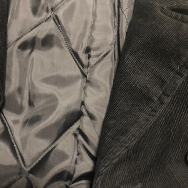 コーデュロイ トレンチコート 黒 ブラック レディースのジャケット/アウター(トレンチコート)の商品写真
