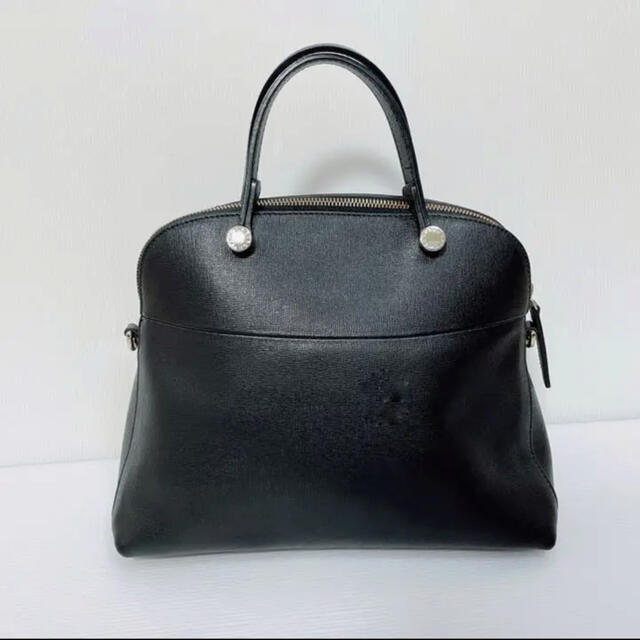 FURLA 】フルラ パイパー ショルダー ハンドバッグ ブラック 2way FURLA 】フルラ パイパー ショルダー ハンドバッグ ブラック 2way