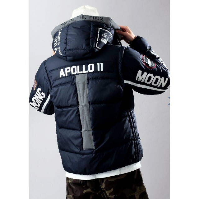 AVIREX(アヴィレックス)のAVIREX 4WAY DOWN JACKET MOON LANDING メンズのジャケット/アウター(ダウンジャケット)の商品写真