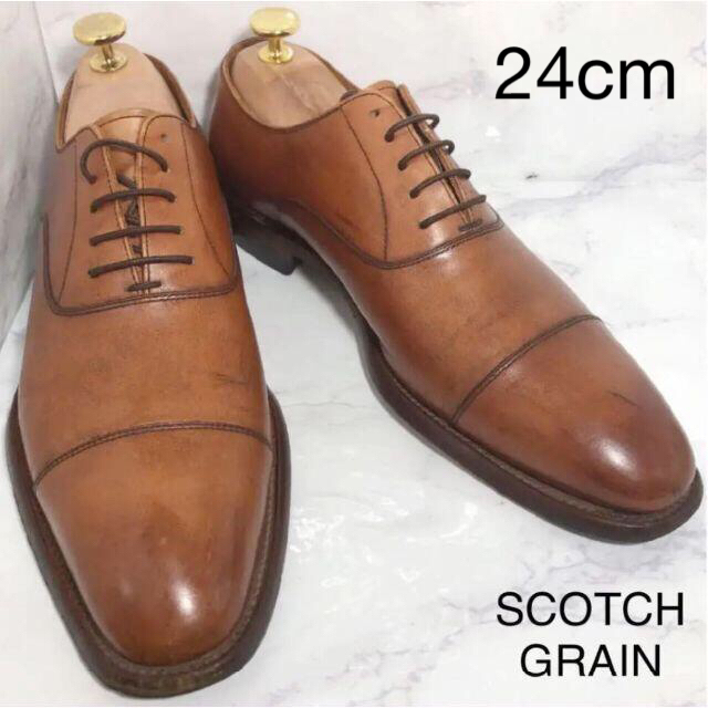 美品！ SCOTCH GRAIN スコッチグレイン 24.5cm ブラウン 茶色-eastgate.mk