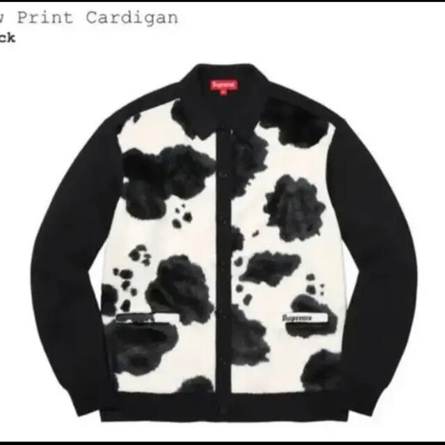 supreme 21aw cow print cardigan