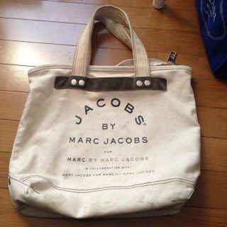 マークジェイコブス(MARC JACOBS)の値下げMARC BY キャンバストート白(トートバッグ)