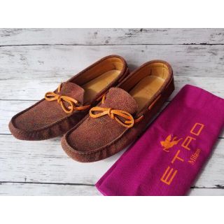 極美品】ETRO エトロ スウェード モカシンシューズ ドライビング 41