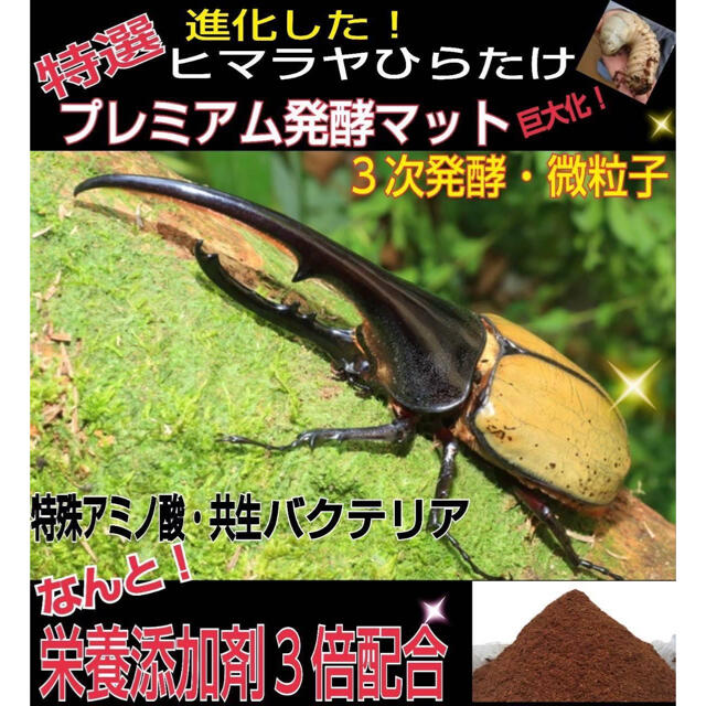 増量50L☆プレミアム3次発酵カブトマット 特殊アミノ酸・共生 ...