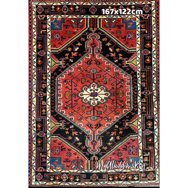 トエセルカン産 ペルシャ絨毯 167×122cm