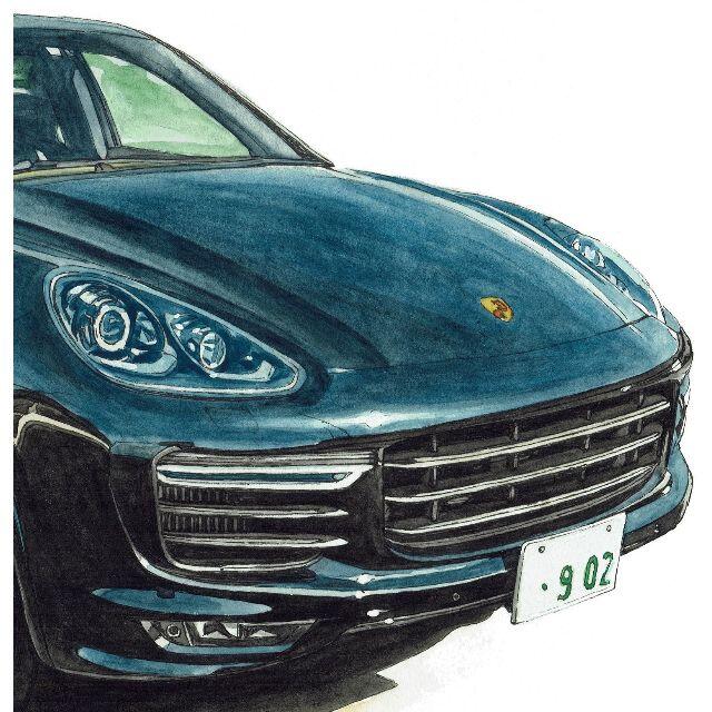 GC-1767ポルシェカイエン/911限定版画サイン額装作家平右ヱ門 5