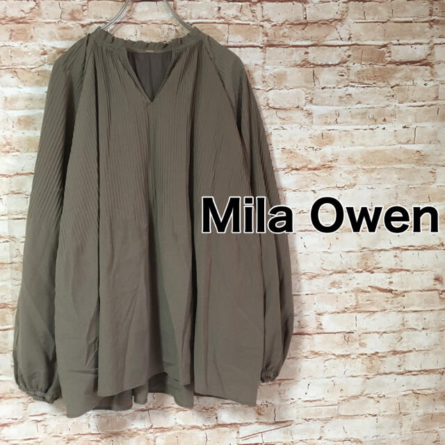 Mila Owen(ミラオーウェン)のミラオーウェン Mila Owen シャツ スキッパー カットソー 長袖 レディースのトップス(シャツ/ブラウス(長袖/七分))の商品写真