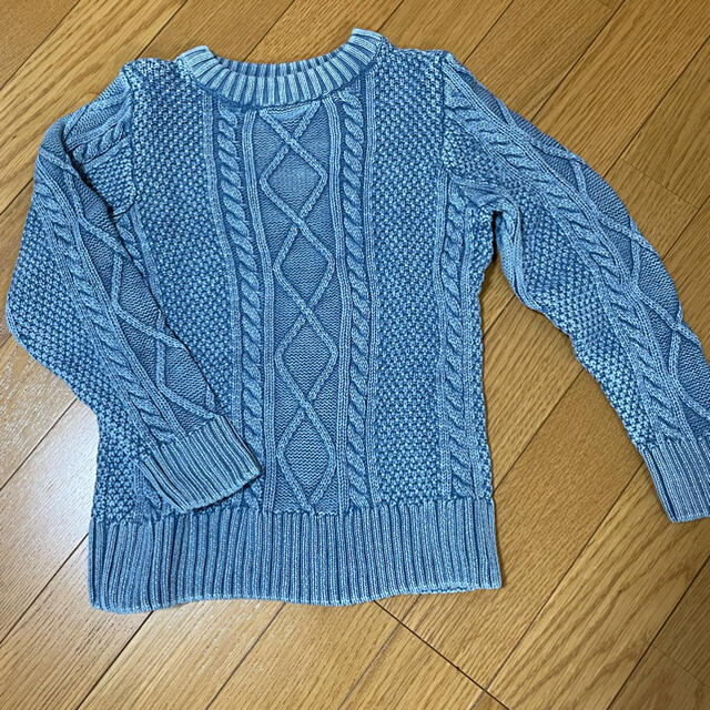 BREEZE(ブリーズ)の【美品】BREEZE ニット　冬　長袖　水色　120 キッズ/ベビー/マタニティのキッズ服男の子用(90cm~)(Tシャツ/カットソー)の商品写真