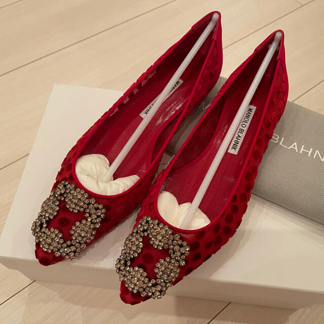 MANOLO BLAHNIK - 【新品未使用】マノロブラニク ハンギシ フラット ...