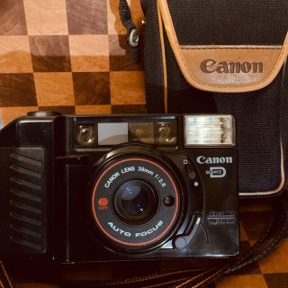 キヤノン(Canon)の【完動美品】ケース付き　Canon  Autoboy2  QUARTZ DATE(フィルムカメラ)