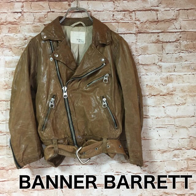 banner barrett 羊革ライダースジャケット