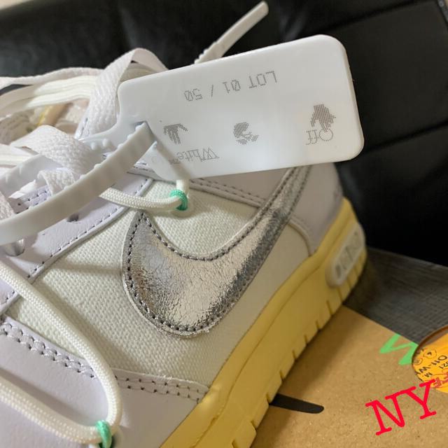 NIKE(ナイキ)の28㎝ Off-White × NIKE DUNK LOW LOT1 メンズの靴/シューズ(スニーカー)の商品写真