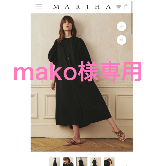 マリハ 鳥の歌のドレス オニキス タイムセール 51.0%OFF 2435.co.jp
