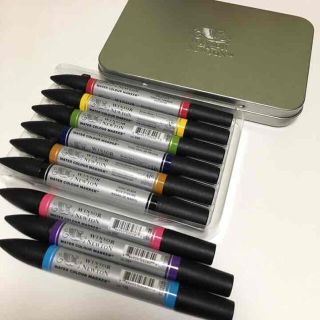 WINSOR&NEWTON ウォーターカラーマーカー9本セット(絵の具/ポスターカラー)