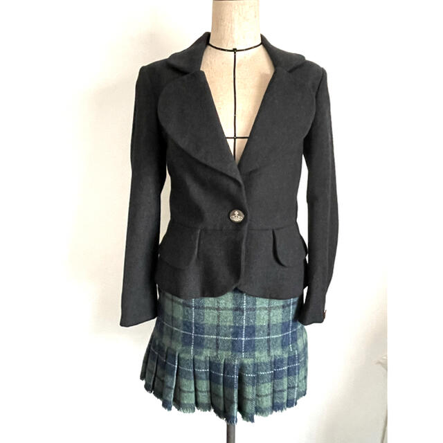 Vivienne Westwood - レア☆ヴィンテージ ハリスツイード裾プリーツ Vivienne Westwood - レア☆ヴィンテージ ハリスツイード裾プリーツ
