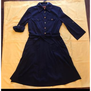 トリーバーチ(Tory Burch)のTory Burch navy ワンピース　(ひざ丈ワンピース)