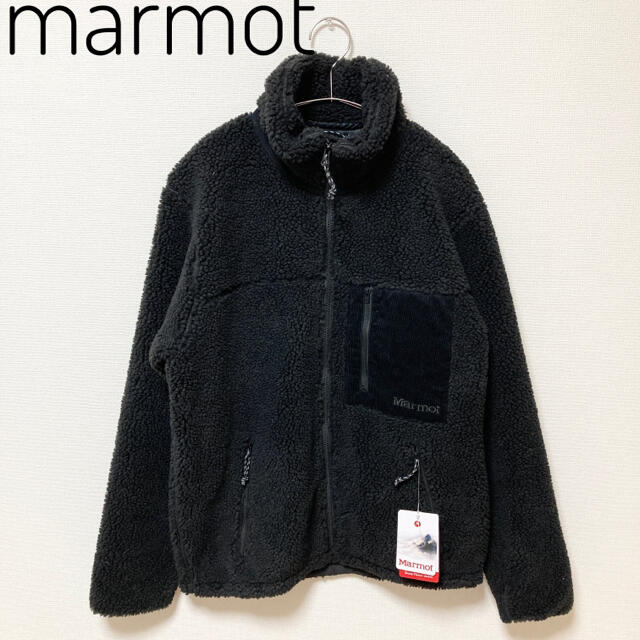 【新品・未使用】marmot フルジップ　フリース  ジャケット　黒