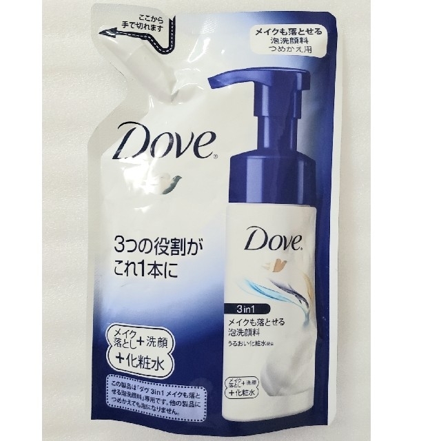 Unilever(ユニリーバ)の【400円均一】ダヴ 3in1 メイクも落とせる泡洗顔料 つめかえ用 135ml コスメ/美容のスキンケア/基礎化粧品(洗顔料)の商品写真