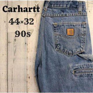 カーハート(carhartt)の90s カーハート ペインターパンツ デニム ブルー（青）44×32 コットン(ペインターパンツ)