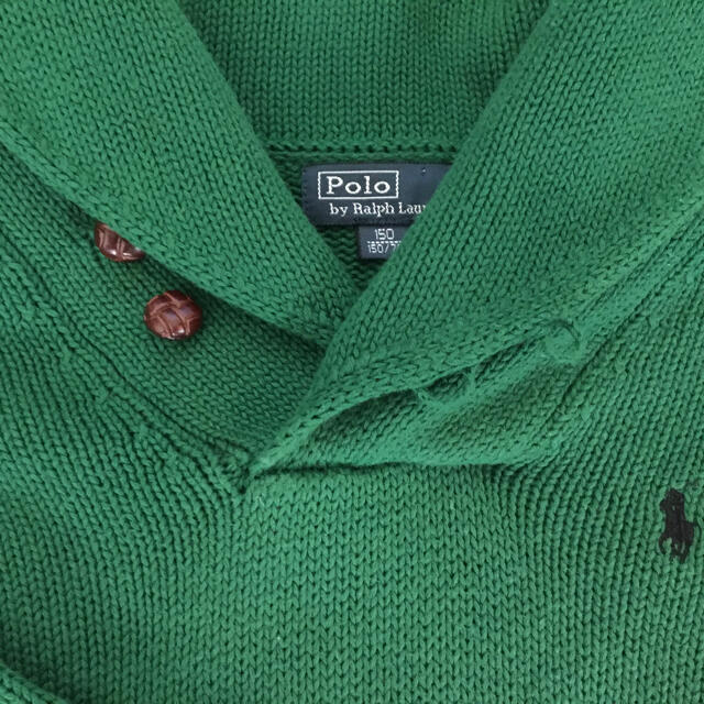 POLO RALPH LAUREN(ポロラルフローレン)のRalph Lauren緑色セーター150cm キッズ/ベビー/マタニティのキッズ服男の子用(90cm~)(ニット)の商品写真