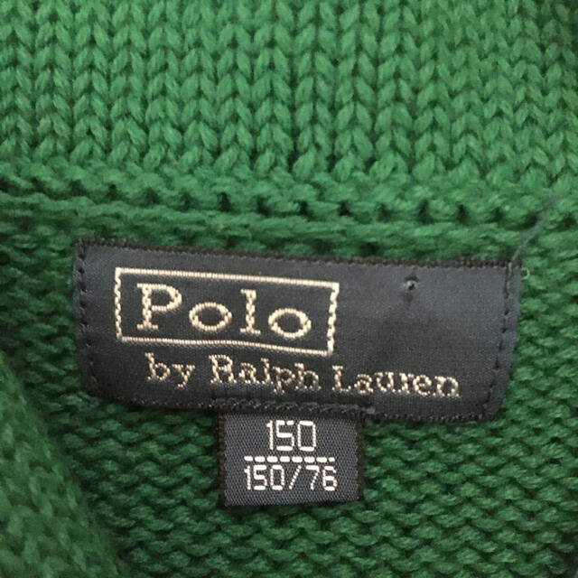 POLO RALPH LAUREN(ポロラルフローレン)のRalph Lauren緑色セーター150cm キッズ/ベビー/マタニティのキッズ服男の子用(90cm~)(ニット)の商品写真